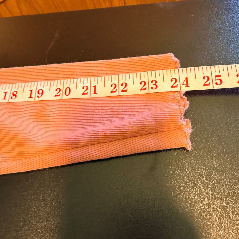 Torrid Pink Ribbed Lace Trim Henley‎ Long Sleeve Top Plus Size 1 1X, Fits M/L - Picture 7 of 10
